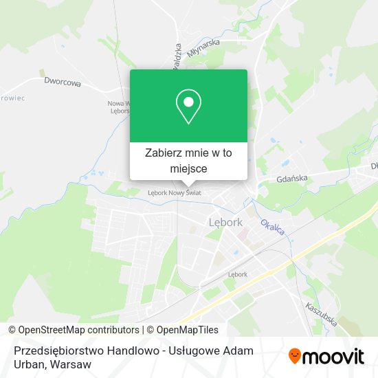 Mapa Przedsiębiorstwo Handlowo - Usługowe Adam Urban