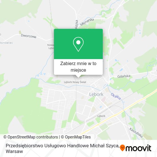 Mapa Przedsiębiorstwo Usługowo Handlowe Michał Szyca