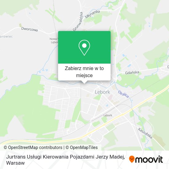 Mapa Jurtrans Usługi Kierowania Pojazdami Jerzy Madej