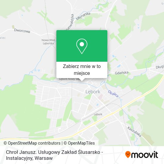 Mapa Chroł Janusz. Usługowy Zakład Ślusarsko - Instalacyjny