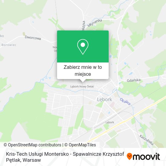 Mapa Kris-Tech Usługi Montersko - Spawalnicze Krzysztof Pętlak