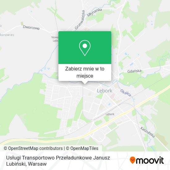 Mapa Usługi Transportowo Przeładunkowe Janusz Lubiński