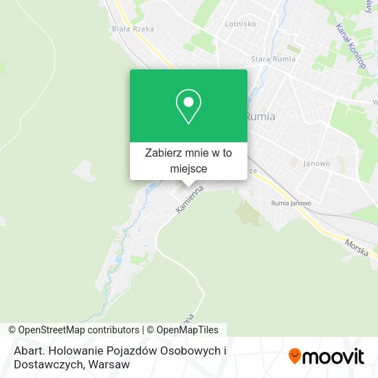 Mapa Abart. Holowanie Pojazdów Osobowych i Dostawczych