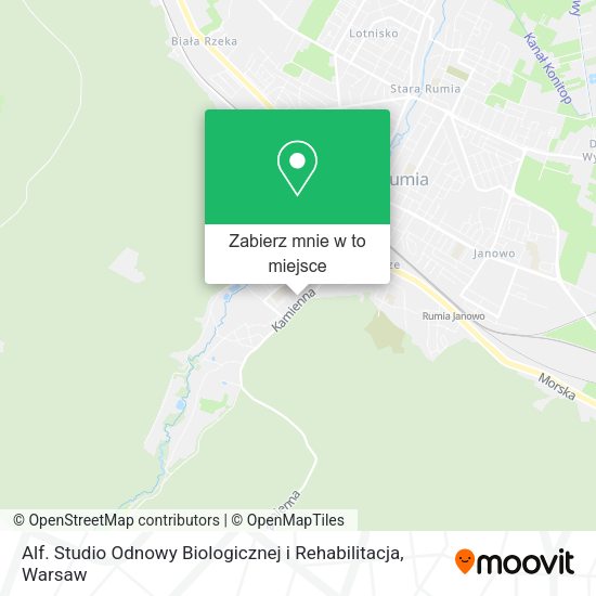 Mapa Alf. Studio Odnowy Biologicznej i Rehabilitacja