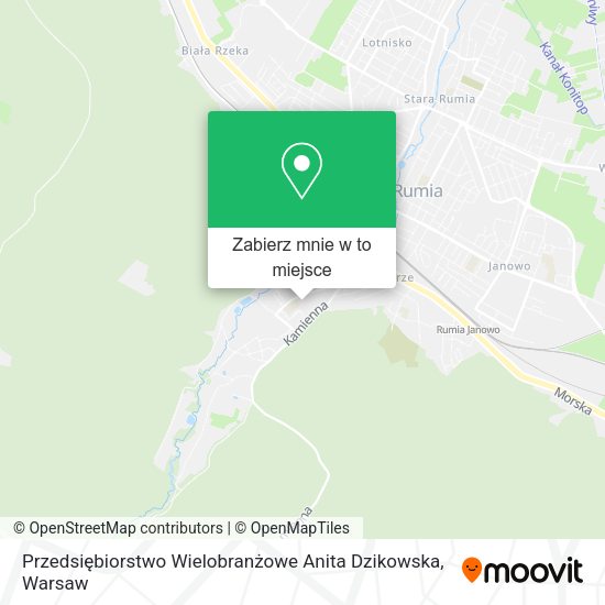 Mapa Przedsiębiorstwo Wielobranżowe Anita Dzikowska