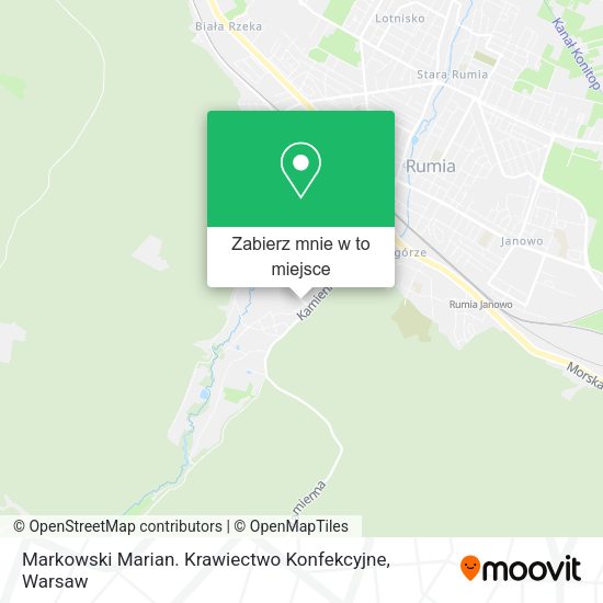 Mapa Markowski Marian. Krawiectwo Konfekcyjne