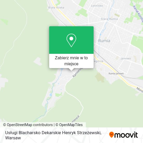 Mapa Usługi Blacharsko Dekarskie Henryk Strzeżewski