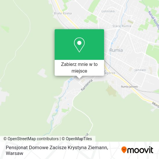 Mapa Pensjonat Domowe Zacisze Krystyna Ziemann