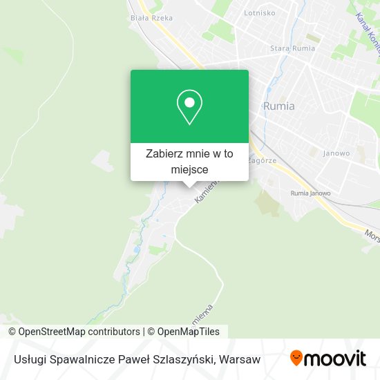 Mapa Usługi Spawalnicze Paweł Szlaszyński