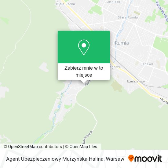 Mapa Agent Ubezpieczeniowy Murzyńska Halina