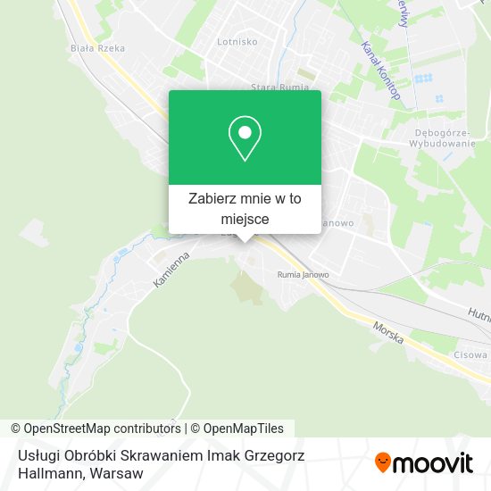 Mapa Usługi Obróbki Skrawaniem Imak Grzegorz Hallmann