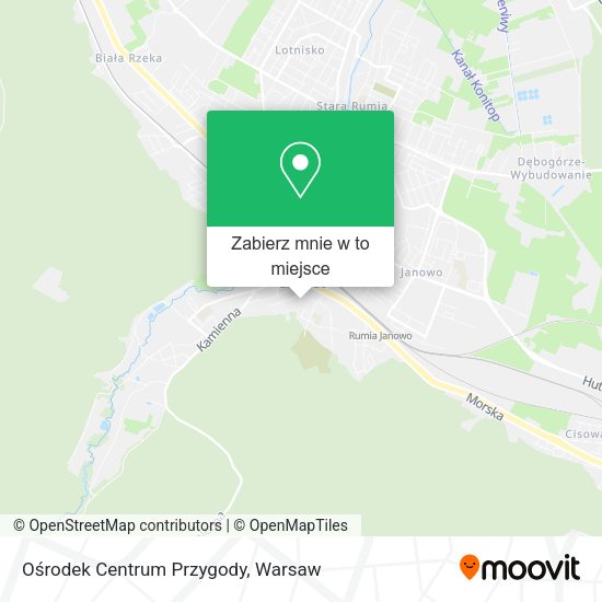 Mapa Ośrodek Centrum Przygody