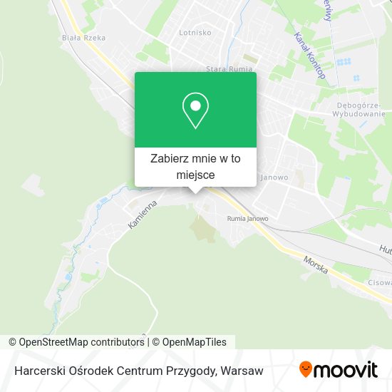 Mapa Harcerski Ośrodek Centrum Przygody