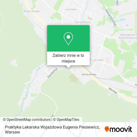 Mapa Praktyka Lekarska Wyjazdowa Eugenia Piesiewicz