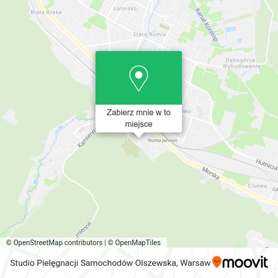 Mapa Studio Pielęgnacji Samochodów Olszewska