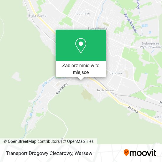 Mapa Transport Drogowy Ciezarowy