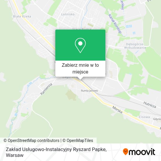 Mapa Zakład Usługowo-Instalacyjny Ryszard Papke