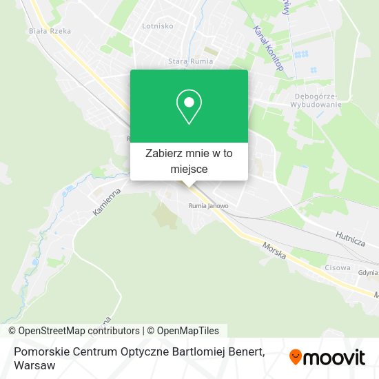 Mapa Pomorskie Centrum Optyczne Bartlomiej Benert