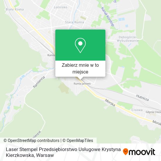 Mapa Laser Stempel Przedsiębiorstwo Usługowe Krystyna Kierzkowska