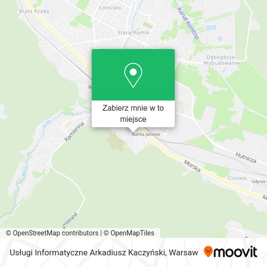 Mapa Usługi Informatyczne Arkadiusz Kaczyński