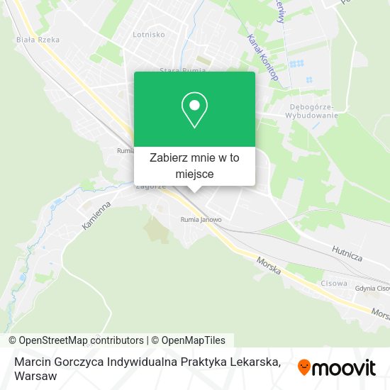 Mapa Marcin Gorczyca Indywidualna Praktyka Lekarska