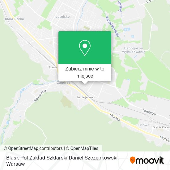 Mapa Blask-Pol Zakład Szklarski Daniel Szczepkowski