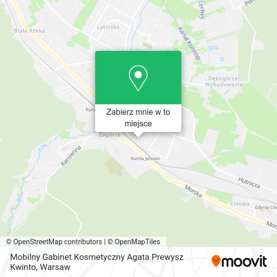 Mapa Mobilny Gabinet Kosmetyczny Agata Prewysz Kwinto