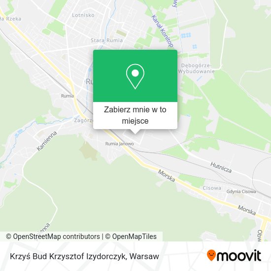 Mapa Krzyś Bud Krzysztof Izydorczyk