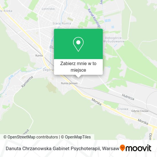 Mapa Danuta Chrzanowska Gabinet Psychoterapii