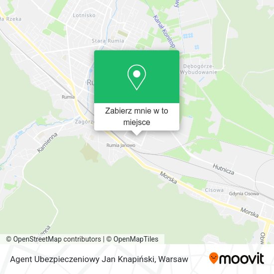 Mapa Agent Ubezpieczeniowy Jan Knapiński