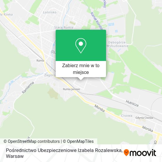 Mapa Pośrednictwo Ubezpieczeniowe Izabela Rozalewska