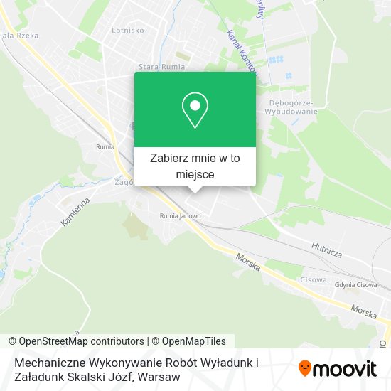 Mapa Mechaniczne Wykonywanie Robót Wyładunk i Załadunk Skalski Józf