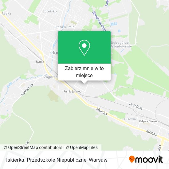 Mapa Iskierka. Przedszkole Niepubliczne