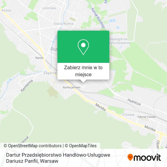 Mapa Dartur Przedsiębiorstwo Handlowo-Usługowe Dariusz Panfil