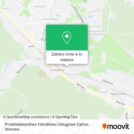 Mapa Przedsiebiorstwo Handlowo Uslugowe Dartur