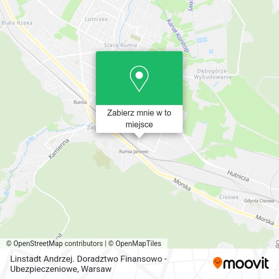 Mapa Linstadt Andrzej. Doradztwo Finansowo - Ubezpieczeniowe