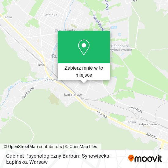 Mapa Gabinet Psychologiczny Barbara Synowiecka-Łapińska