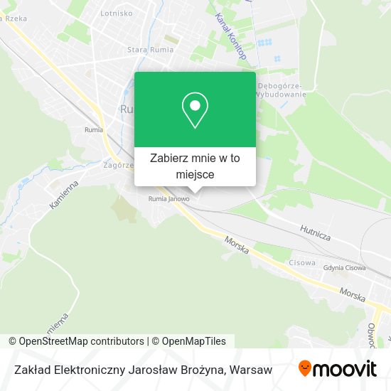 Mapa Zakład Elektroniczny Jarosław Brożyna