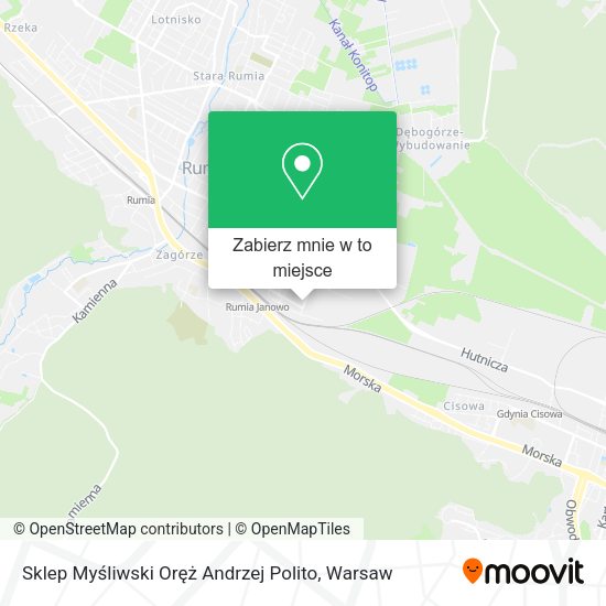 Mapa Sklep Myśliwski Oręż Andrzej Polito