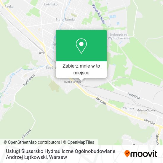 Mapa Usługi Ślusarsko Hydrauliczne Ogólnobudowlane Andrzej Łątkowski