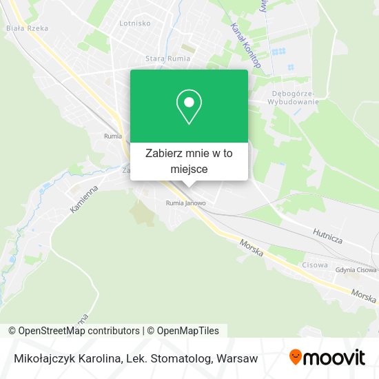 Mapa Mikołajczyk Karolina, Lek. Stomatolog