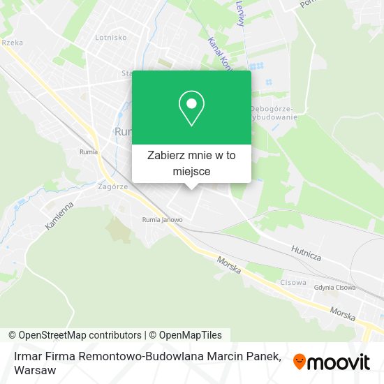 Mapa Irmar Firma Remontowo-Budowlana Marcin Panek