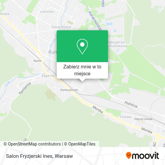 Mapa Salon Fryzjerski Ines