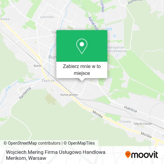 Mapa Wojciech Mering Firma Usługowo Handlowa Merikom