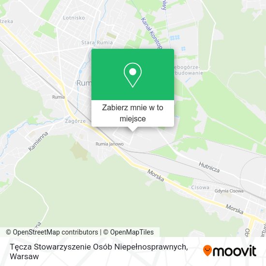 Mapa Tęcza Stowarzyszenie Osób Niepełnosprawnych