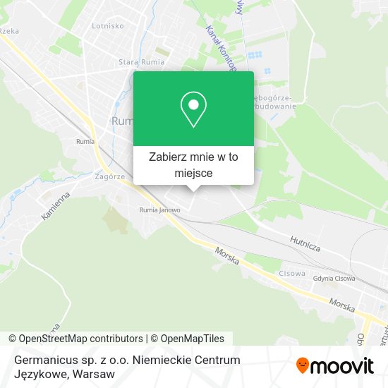 Mapa Germanicus sp. z o.o. Niemieckie Centrum Językowe