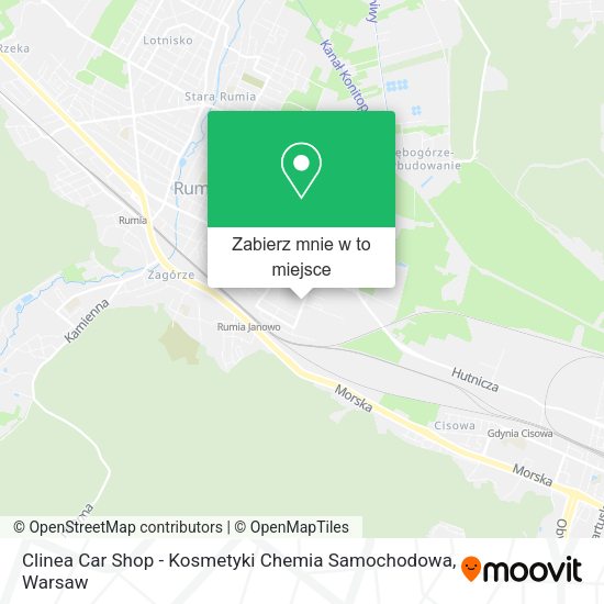 Mapa Clinea Car Shop - Kosmetyki Chemia Samochodowa