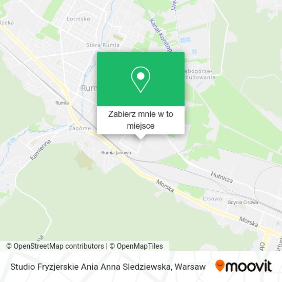 Mapa Studio Fryzjerskie Ania Anna Sledziewska