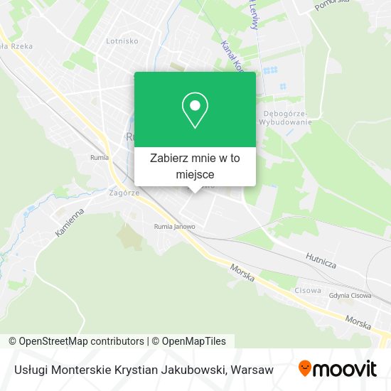 Mapa Usługi Monterskie Krystian Jakubowski