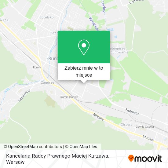 Mapa Kancelaria Radcy Prawnego Maciej Kurzawa